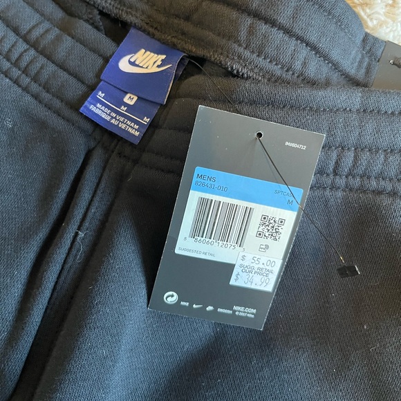 NWT Nike Men's Black Sweatpants M - Picture 5 of 5